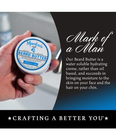 Maestro's Classic Beard Butter | Mark of a Man Blend | 4 oz (Pack of 1) - Buy Online on GoSupps.com