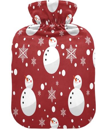 KCCLDECI 2L Heating Bag - Hot Water Bottle for Menstrual Pain Relief Neck & Shoulder Comfort | Snowman & Snowflakes Design - Buy Online on GoSupps.com