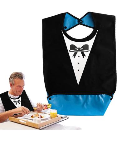 Clothing Protectors for Adults - Reusable Feeding Bib for Elderly with Crumb Catcher | Waterproof and Washable Adult Bibs for Adults Senior Citizens - Buy Online on GoSupps.com