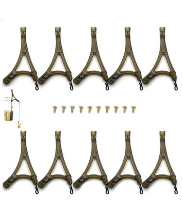 10 pieces of anti -tangle set spacer for carp fishing rigs carp hooks rig anti -tangle sleeves no complication no tangling usable with fishing levy 1 Pack (10 pieces)
