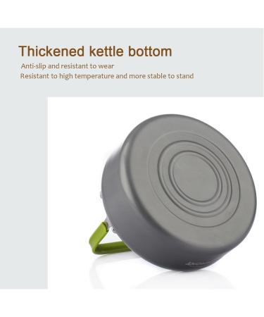 Overmont Camping Kettle Aluminum 42 FL OZ Portable Tea Coffee Pot - Outdoor Hiking Gear with Silicon Handle 1.2Medium - Buy Online on GoSupps.com