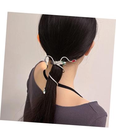 MAGICLULU Snake Hairpin Metal Hair Clips Snake Hair Clip Ponytail Holder Bohemia Barrette Vintage Headpiece Hair Styling for Women Accessories Hair Jewels for Women Twine Die - Buy Online on GoSupps.com