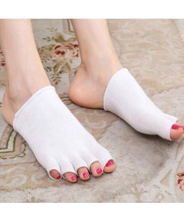 Xilinshop Spa Socks - Comfy Gel Moisturizing Socks for Foot Spa Relaxation & Cracked Skin Care | Open Toe Soft Separator - 1 Pair - Buy Online on GoSupps.com