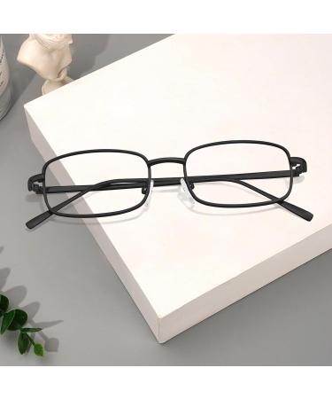 Buy TJUTR Women's Blue Light Blocking Clear Glasses - Stylish Rectangle Metal Frame 733-V2 - Buy Online on GoSupps.com
