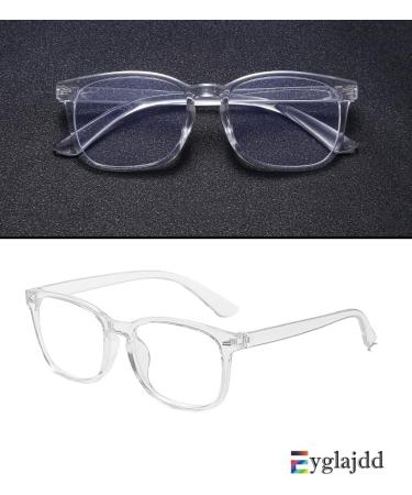 Eyglajdd Reading Glasses for Men - 2-Pack 1.5 to 4.0 Diopters Black/Transparent | Best Reading Aid - Buy Online on GoSupps.com