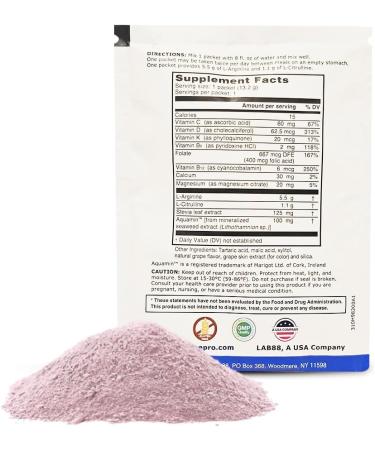 L-ARGININE PRO 2-Pack 1 Grape Jar and 30 Single Serve Packs That are Great Tasting! | Blood Flow | Pre-Workout Drink | with Vitamins C B6 B12 K & More - Buy Online on GoSupps.com