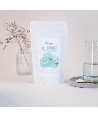 L Glutamine | 3000mg/dose | Muscle Recovery and Gut Health | Anti-inflammatory (Turmeric & Zinc) | Peach Taste Vegan and Made in France | 100g Powder | Valebio - Buy Online on GoSupps.com