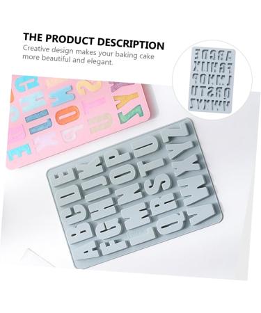 ABOOFAN 1pc 26 Alphabet Silicone Mold Silicone Tray Cookie Baking Mold Chocolate Baking Utensils Blue 27.2X18.2X1.3CM - Buy Online on GoSupps.com