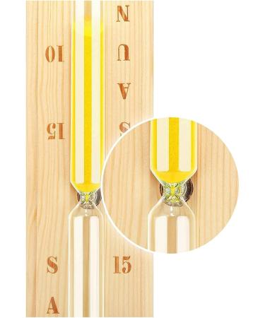 Shop Tahuaon 15-Minute Rotatable Wood Sauna Hourglass - Heat-Resistant Timer with White Sand | Perfect for Home Saunas - International Shipping Available - Buy Online on GoSupps.com