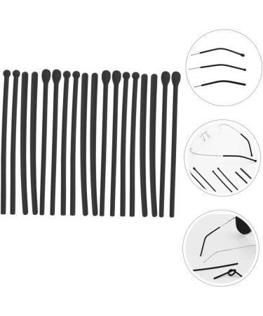 Sewacc 12 Pairs Glasses Legs Holder - Replacement Socks & Preventive Peak Holders for Small Black Glasses (7x0.45cm) - International Shipping Available - Buy Online on GoSupps.com