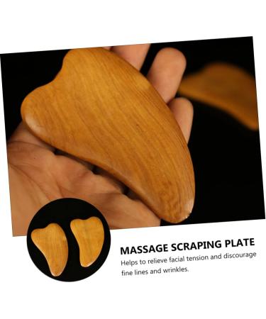 Buy NOLITOY 2pcs Wooden Gua Sha Scraping Massage Tool - Facial Lifting Stone & Jade Roller for Ultimate Skincare Care - Buy Online on GoSupps.com