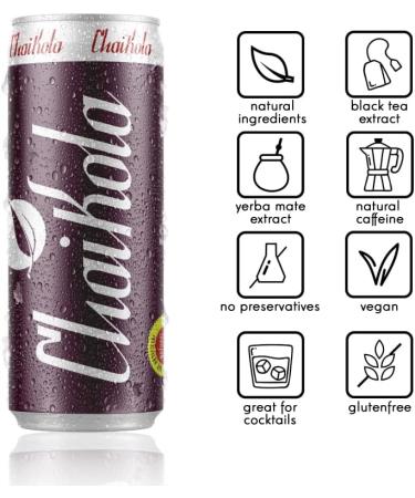 ChaiMate + ChaiKola Natural Cola Nuts Yerba Mate Tea Energy Drink Plant Based Soda Pack 12 x 330ml cans (Mix Flavours) - Buy Online on GoSupps.com