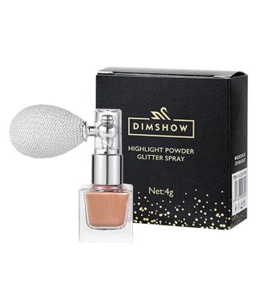Body Spray 4g Shiny High Gloss Powder Women Shimmer Highlighter Loose Powder Makeup Sparkle for Body Face Hair Clothes Nail Art Craft Design Hersil 4#