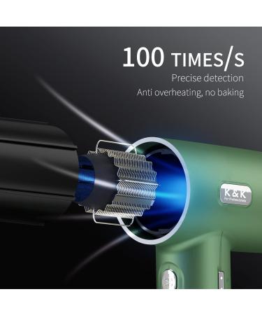 Buy K&K Professional Hair Dryer - 1800W Ionic Blow Dryer with Brushless Motor Lightweight & Low Noise for Home Salon & Travel - Fast Drying Green - Buy Online on GoSupps.com