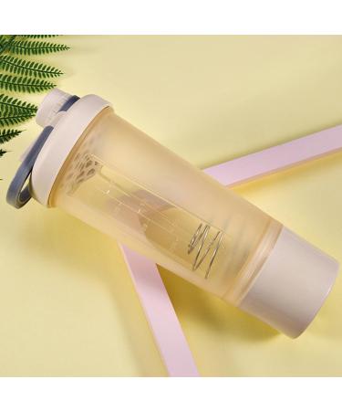 Protein Shaker Cup 600ML Spill-Proof Pre Workout Shaker Cup for Protein Powder | Pre Workout Shaking Bottles for Training Yoga Exercise Hiking Sports Welts Yellow - Buy Online on GoSupps.com