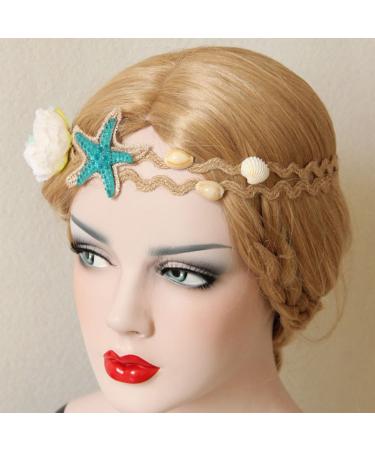 Stunning Beach Shell Forehead Headband for Brides | Beautiful Bridal Hair Accessories - Buy Online on GoSupps.com