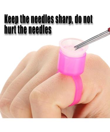 Brrnoo Disposable Ink Ring Cup Device Makeup Accessories Sponge Paint Holder Ink Small Ink Machine Supplies Set (2 - Buy Online on GoSupps.com
