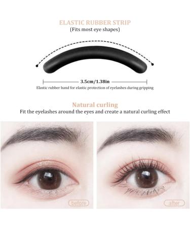 Eyelash Curler with Comb - Metal Lash Curler with Refill Pads | Precision Eye Makeup Tool for Women & Girls - Buy Online on GoSupps.com