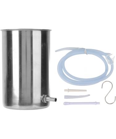 Xcello Enema Set - 1L Stainless Steel for Colon & Liver Cleansing | Versatile Coffee Enema Kit for Birth Preparation | International Shipping Available - Buy Online on GoSupps.com