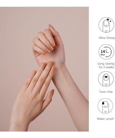 DANNI & TONI Terracotta Sunset Gel Nail Wraps - 28 Semi-Cured Stickers for Salon-Quality Manicure - Buy Online on GoSupps.com