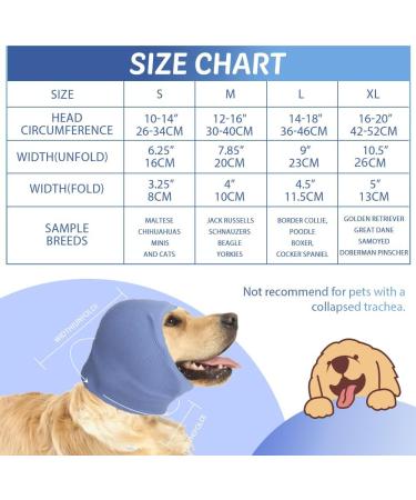 COMFPET No Flap Ear Wraps for Dogs | Dog Snood for Ear Hematoma | Pet Ear Muffs | Ear Cover for Cats and Dogs | Large (Blue) - Buy Online on GoSupps.com