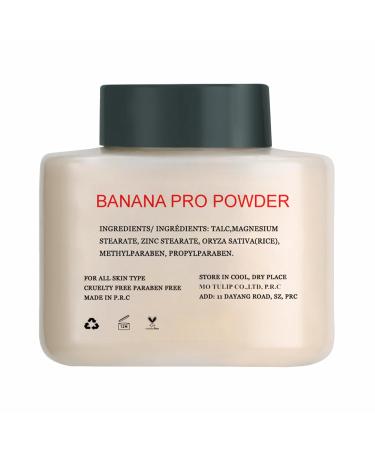 Banana Pro Loose Baking Powder Long Lasting Make Up Setting Powder for Medium Skin Tones (1.5 oz) - Perfect for Flawless Finish - Buy Online on GoSupps.com