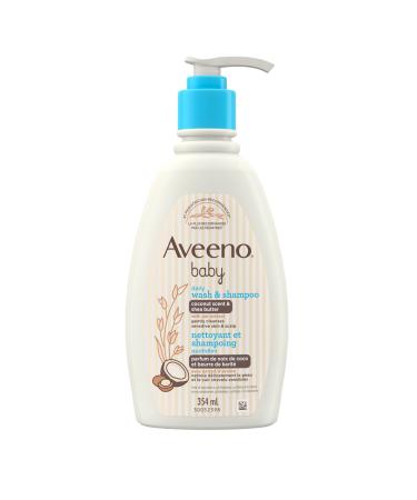 Aveeno Baby Daily Moisturizing Wash & Shampoo Coconut Scented 354 mL