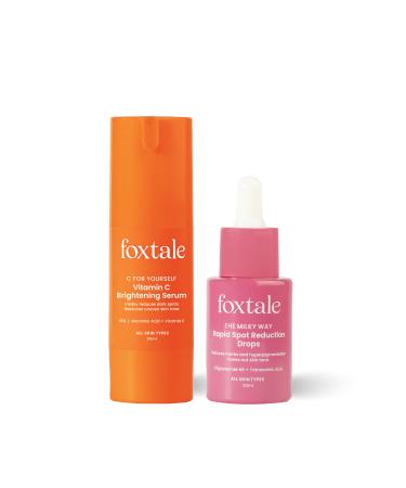 Foxtale Depigmentation Booster | Rapid Spot Reduction Drops 30 ml + Vitamin C Face Serum 30 ml