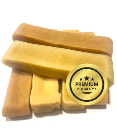 Himalayan Yak Cheese Dog Chew - Himalayan Dog Chew - PSS - *(Medium 6 Count)* (Small-M-L-XL-Jumbo) - Cheese Bones for Dogs - Yak Cheese - Dog Chew - Fromage De Yak Pour Chien - Long Lasting Dog Chew 75.6 g (Pack of 6)