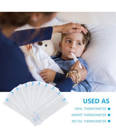 Healifty Disposable Probe Covers | 100PCS Thermometer Sleeves for Oral Ear & Rectal Use | Hygienic & Convenient - Buy Online on GoSupps.com
