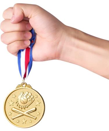 Abaokai 2-Inch Gold Award Medals - Set of 12 for Kids Sports, Baseball Games, Party Favors - Buy Online on GoSupps.com