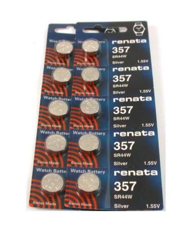 #357 Renata Watch Batteries 10Pcs