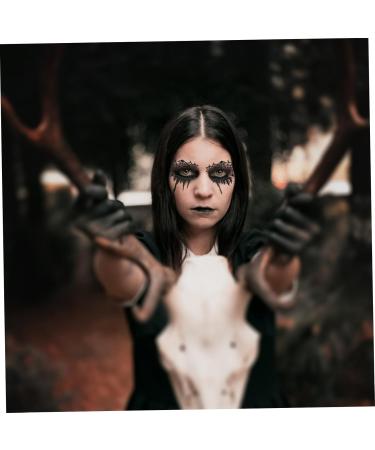 ABOOFAN Halloween Fake Eyelashes 2 Pairs eye shadow stickers false eyelashes Paper halloween eyelashes cross false eyelashes for Fluffy Eyeslash - Buy Online on GoSupps.com