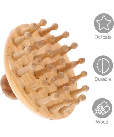 Beavorty 3-In-1 Beech Wood Broad Tooth Massage Comb & Sandalwood Scalp Massager - Perfect for Hair Care & Relaxation - Buy Online on GoSupps.com