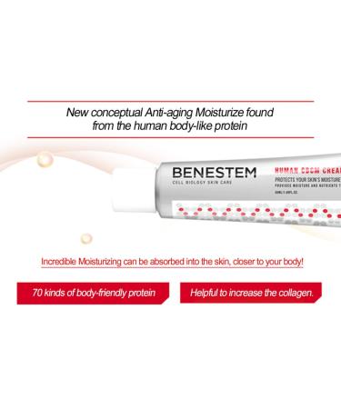 Benestem Human CBCM Cream 50ml | 70 Protein-Rich Stem Cell Formula | Moisturizing - Buy Online on GoSupps.com