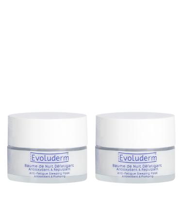 Evoluderm EVOLUDERM - Antioxidant & Plumping Night Balm - 50 ml - 92% natural origin - Vegan - Made in France - Pack of 2 x 50 ml