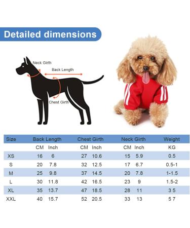 Buy Cute Dog Sweater for Small Dogs - Warm Cotton Hoodie Pullover for Puppies & Cats | Red - Buy Online on GoSupps.com