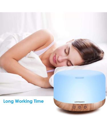 URPOWER 1000ml Essential Oil Diffuser with Remote Control - 5-in-1 Ultrasonic Aromatherapy Humidifier - Adjustable Mist Mode, 4 Timer Settings - 20 Hrs Runtime - Large Room, Study, Yoga, Spa - A-yellow - Buy Online on GoSupps.com
