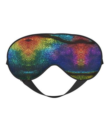 Classic Snake Skin Soft Sleep Eye Mask Female Breathable Eye Patch Perfect for Travel and Relaxation