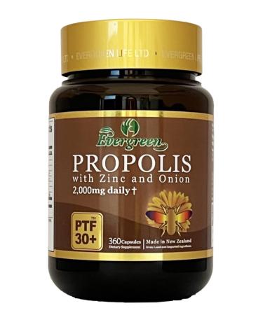 Propolis Concentrate 2000mg with Zinc and Onion Evergreen Premium New Zealand 360capsules