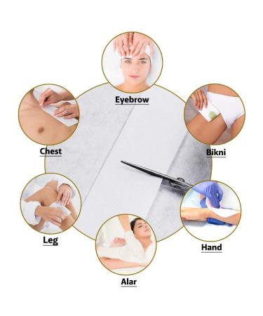 Waxkiss 200Pcs Non-woven Waxing Strips for Facial, Body & Legs - Hair Removal for Women & Men - 3x9 Wax Strips - 200 Count - Buy Online on GoSupps.com