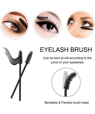 200 PCS Disposable Mascara Wands Lip Wands Set 100 Pcs Disposable Eyelash Mascara Wands Brushes and 100 Pcs Disposable Lip Gloss Wands Lipstick Applicators Black - Buy Online on GoSupps.com
