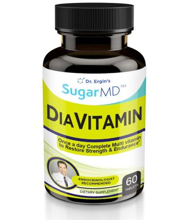SugarMD Dr. Ergin's One- a-Day DiaVitamin Diabetic Multivitamin (60 Vegan Tablets)