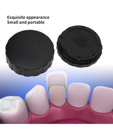Round Prosthesis Container - Portable & Reusable Bath Box with Sieve & Magnetic Mirror for On-the-Go Care - Buy Online on GoSupps.com