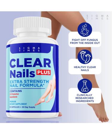 Clear Nails Plus Probiotic Pills - Advanced Formula (60 Capsules) - Buy Online on GoSupps.com