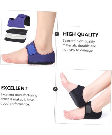 FRCOLOR 6 Pcs Heel Protector - Cracked Heel Support Achilles Tendonitis Brace Gel Breathable Sleeve & Sole Guards for Comfort & Protection | International Shipping Available - Buy Online on GoSupps.com