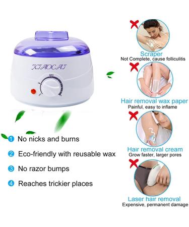 Waxing Kit with Hard Wax Beans for Painless Hair Removal - At Home Waxing Kit for Sensitive Skin - Includes Wax Warmer, Applicator Sticks - Ideal for Eyebrows, Armpits, Bikini, Brazilian - Women Men - Buy Online on GoSupps.com