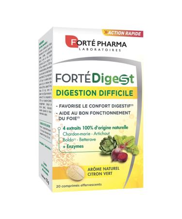 Forté Pharma - Forté Digest - Difficult Digestion | Food Supplement Digestion - Milk Thistle, Beetroot, Artichoke and Enzymes