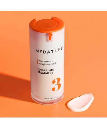 Medature Hydro Bright Serum Even Tone Facial Serum with Hexylresorcinol Niacinamide & Squalane | Lightweight Hydrating Formula for Dull Uneven Skin Hydro Bright Treatment - Buy Online on GoSupps.com
