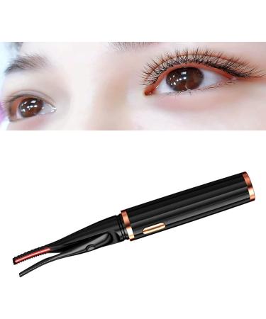 Verdant Touch Heated Eyelash Curlers Heated Eyelash Curler USB Rechargeable 3 Temperature Modes Long Lasting Black Electric Eyelash Curler - Buy Online on GoSupps.com